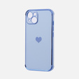 Etui do Apple iPhone 13, Electro heart, niebieskie
