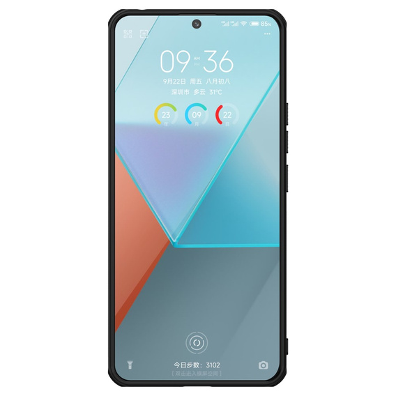 Etui NILLKIN do Xiaomi Redmi Note 13 Pro 5G, Obudowa Super Frosted Shield Case, Czarne