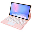 Etui z klawiaturą Bluetooth i touchpadem do Samsung Galaxy Tab S10 FE+ Plus X620/X626B – różowe