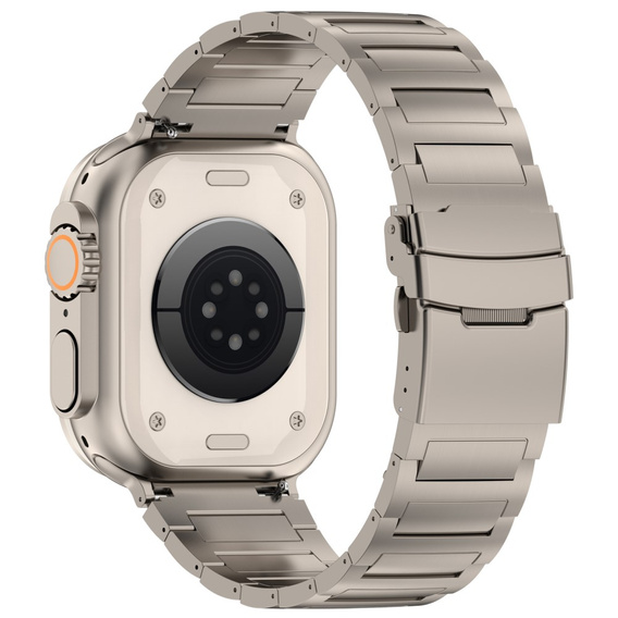 Bransoleta do Apple Watch 1/2/3/4/5/6/7/8/9/10/11/SE Ultra 1/2/3 42/44/45/46/49mm, Tytanowa
