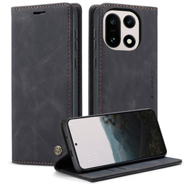 Etui CASEME do OnePlus 15, Leather Wallet Case, czarne