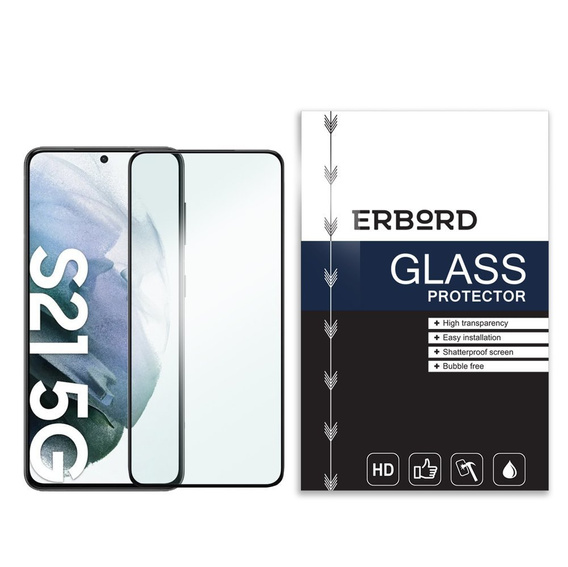 Szkło Hartowane 3D ERBORD do Samsung Galaxy S21, Black