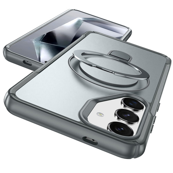 Etui do Samsung Galaxy S25/S24 z magnetyczną podstawką – szare