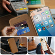 Etui z klapką do iPhone 17 Pro Max, RFID Wallet MagSafe z ochroną aparatu, brązowe