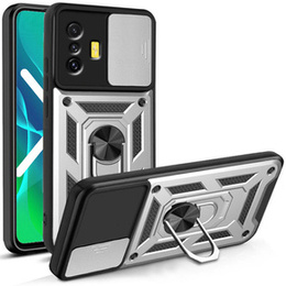 Etui pancerne do Xiaomi Poco F4 GT, CamShield Slide, srebrne