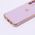 Etui do Samsung Galaxy A14 4G/5G, Electro heart, fioletowe