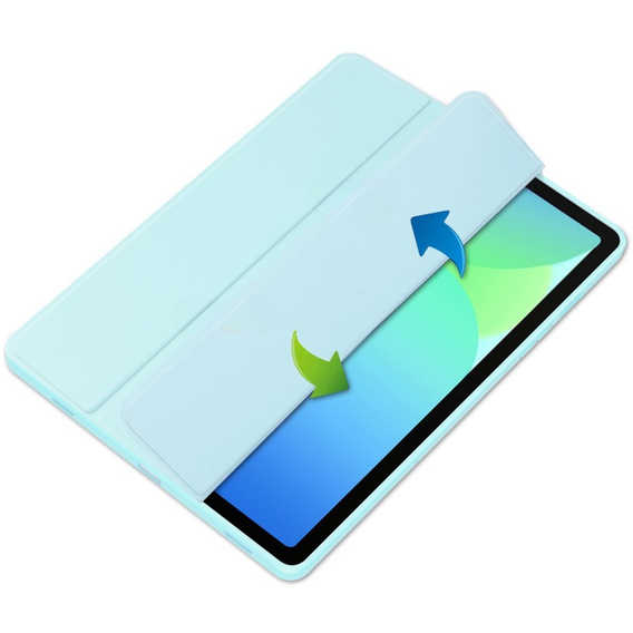 Etui do Samsung Galaxy Tab S10 FE+ Plus, Smartcase Hybrid, z miejscem na rysik, niebieskie