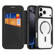 Etui z klapką Dux Ducis do iPhone 17 Pro Max, Skin X Pro, do MagSafe, czarne