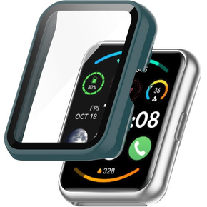 2w1 Etui + Szkło Hartowane do Huawei Watch Fit / Fit SE, zielone