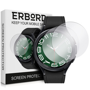 2x Szkło Hartowane ERBORD do Samsung Galaxy Watch 6 Classic 43mm, Szybka