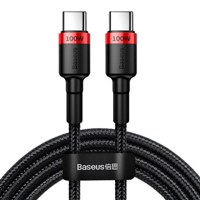 BASEUS Kabel USB PD100W/QC3.0 Type-C 200cm - Red/Black