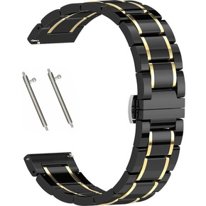 Bransoleta Ceramic z teleskopem 20mm, Black/Gold