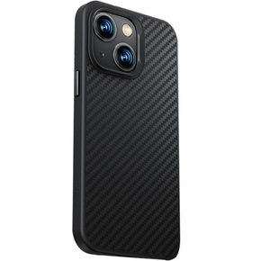 Etui BENKS Kevlar do iPhone 14, Carbon Fiber, czarne