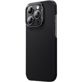 Etui BENKS Kevlar do iPhone 15 Pro, Carbon Fiber, czarne