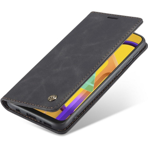 Etui CASEME do Samsung Galaxy M21, Leather Wallet Case, czarne