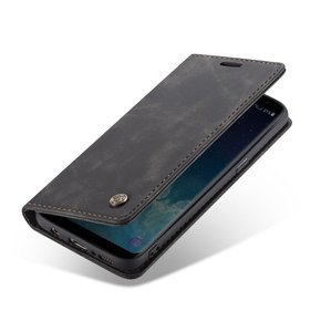 Etui CASEME do Samsung Galaxy S8, Leather Wallet Case, czarne