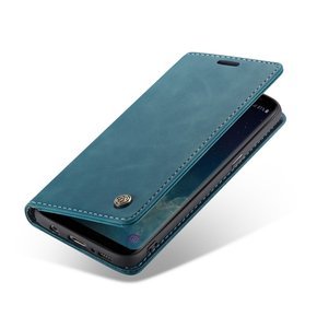 Etui CASEME do Samsung Galaxy S8, Leather Wallet Case, niebieskie