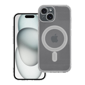 Etui Clear Mag Cover do iPhone 15, Transparent + Szkło 9H