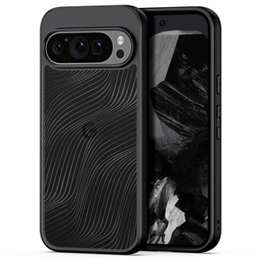 Etui DuxDucis do Google Pixel 9 / Google Pixel 9 Pro, Aimo case, przezroczyste / czarne