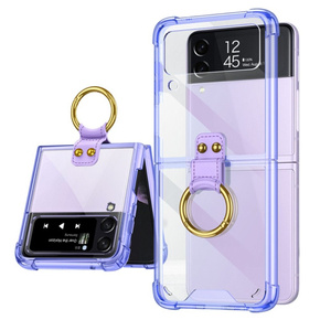 Etui GKK Corners Dropproof do Samsung Galaxy Z Flip 3 5G, Transparent Purple