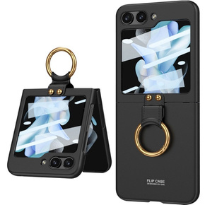 Etui GKK Ring Holder do Samsung Galaxy Z Flip5 5G, czarne