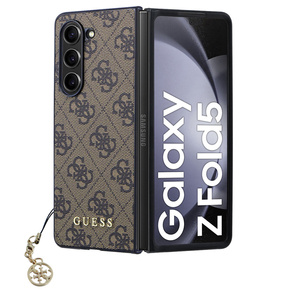 Etui GUESS do Samsung Galaxy Z Fold 5, 4G Charms Collection Hardcase, brązowe