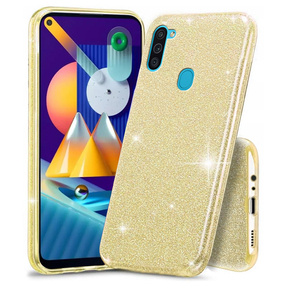 Etui Glitter Case do Samsung Galaxy A11 / M11, Gold