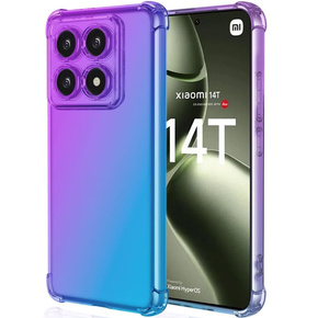 Etui Gradient Dropproof do Xiaomi 14T, Fioletowe / niebieskie