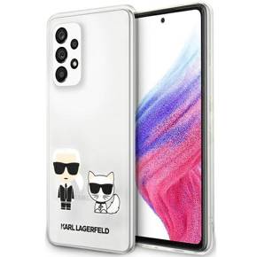 Etui Karl Lagerfeld do Samsung Galaxy A53 5G, Karl&Choupette, przezroczyste