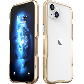 Etui LUPHIE do iPhone 14 Plus, Armor Bumper, złote