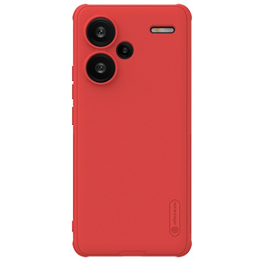 Etui NILLKIN do Xiaomi Redmi Note 13 Pro+, Super Frosted Shield Case, czerwone
