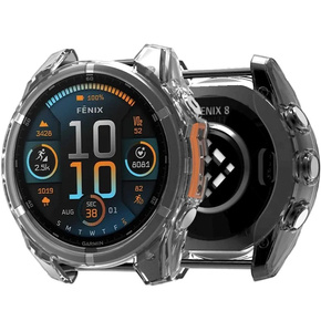 Etui Ochronne Silikonowe do Garmin Fenix 8 43mm, przezroczyste