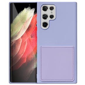 Etui Silicone Lite Pocket do Samsung Galaxy S22 Ultra 5G - Purple