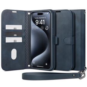 Etui Spigen Wallet "S" Pro do iPhone 15 Pro Max, Niebieskie