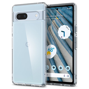 Etui Spigen do Google Pixel 7A, Ultra Hybrid, Crystal Clear, przezroczyste