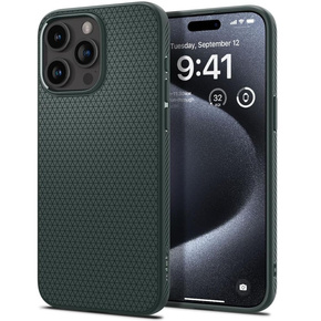 Etui Spigen do iPhone 15 Pro, Liquid Air, zielone