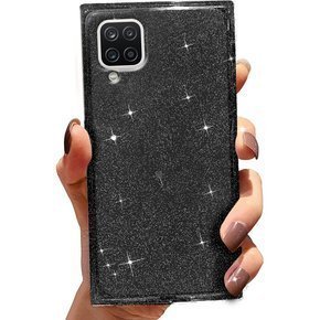 Etui Square Glitter do Samsung Galaxy A12 / M12 / A12 2021, Black