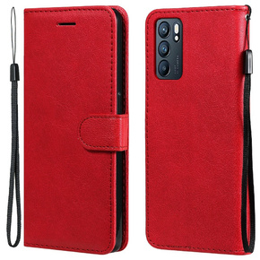 Etui Wallet do Oppo Reno6 5G, Red