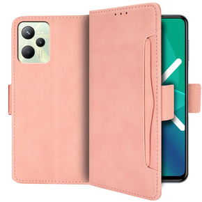 Etui Wallet do Realme C35, Card Slot, Pink