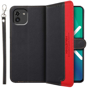 Etui Wallet do Samsung Galaxy A03, KHAZNEH RFID, Dual Color, Black