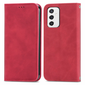 Etui Wallet do Samsung Galaxy M52 5G, Vintage Style Smooth, Red
