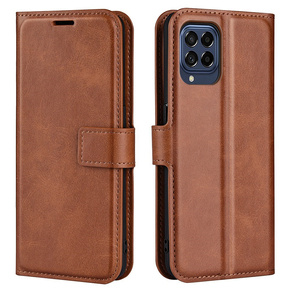 Etui Wallet do Samsung Galaxy M53 5G, Protective Cover, Brown