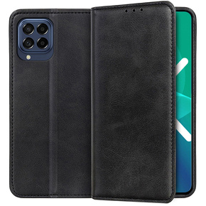 Etui Wallet do Samsung Galaxy M53 5G, Soft Leather, Black
