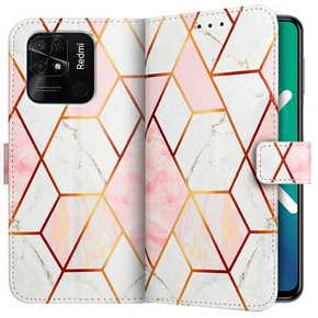 Etui Wallet do Xiaomi Redmi 10C, Marble Pattern