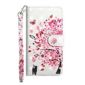 Etui Wallet do Xiaomi Redmi 9, Light Spots Decor, Cat and Tree