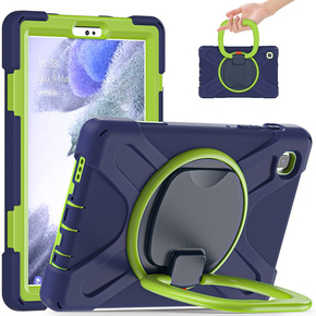 Etui dla dzieci do Samsung Galaxy Tab A7 Lite 8.7 T220/T225, Pancerne, dziecięce, niebieskie - zielone