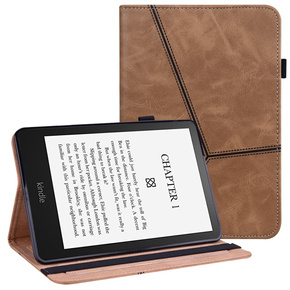Etui do Amazon Kindle Paperwhite 5 (2021), Imprinted Line, brązowe