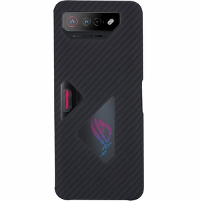 Etui do Asus ROG Phone 7 5G, karbonowe Carbon Fiber, czarne
