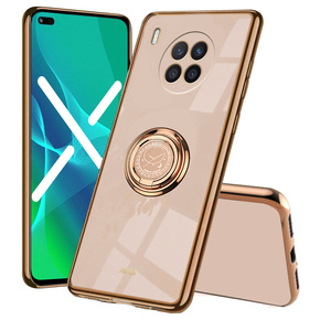 Etui do Huawei Nova 8i, Case, Electro Ring, różowe rose gold