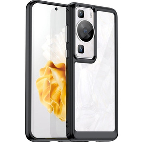 Etui do Huawei P60 / P60 Pro, Fusion Hybrid, przezroczyste / czarne